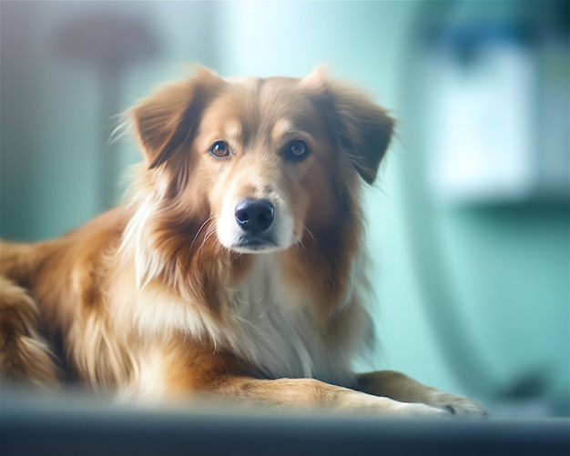 A dog is laying on a treadmill with the word " pet " on the front.