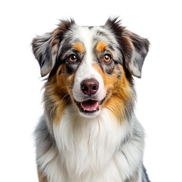 Photo dog isolated white background