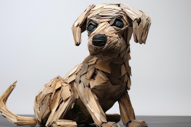 A dog made by the artist