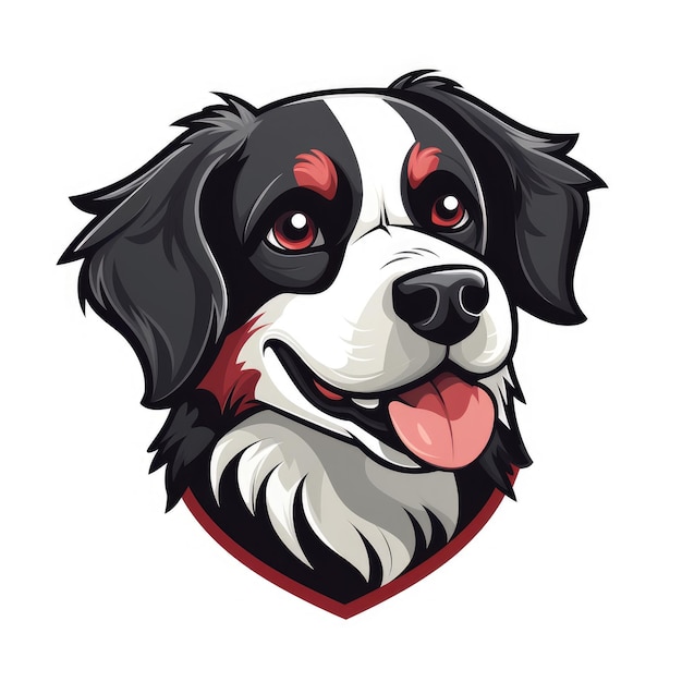 Dog mascot illustration AI generated Image