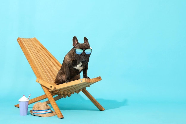 休暇旅行のペット犬