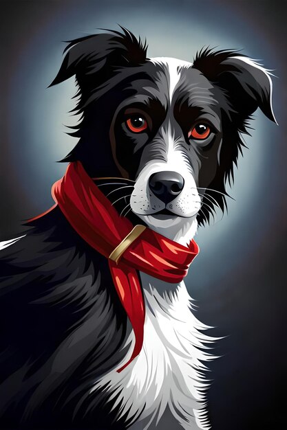 Premium AI Image | Dog in Pop style t shirt design