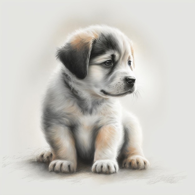 Dog Puppy Cute Abstract Pastel
