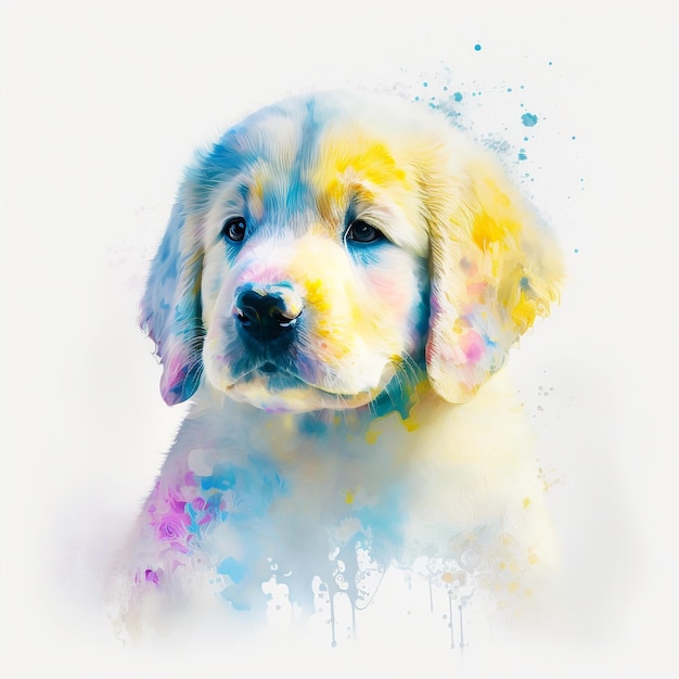 Dog Puppy Cute Abstract Pastel