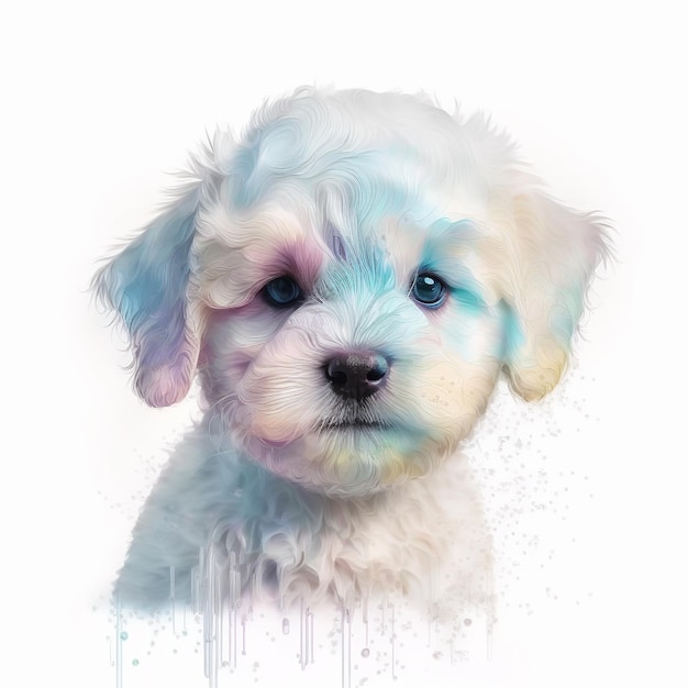 Dog Puppy Cute Abstract Pastel