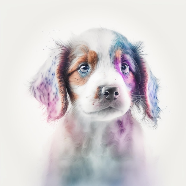 Dog Puppy Cute Abstract Pastel