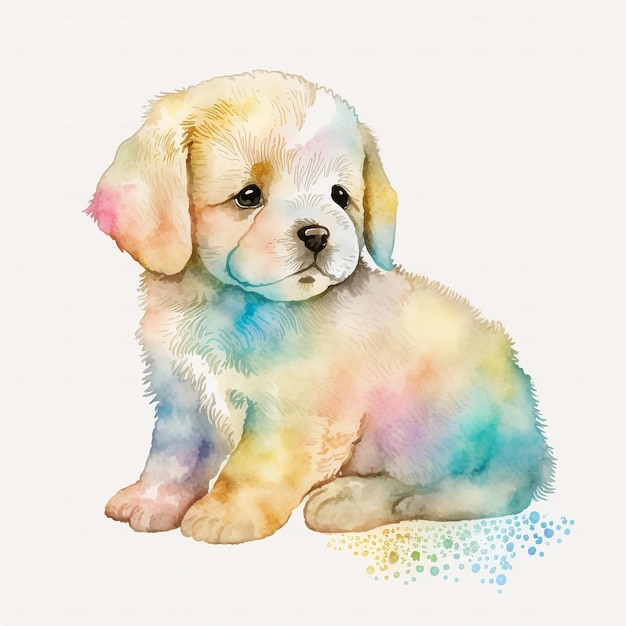 Dog Puppy Cute Abstract Pastel