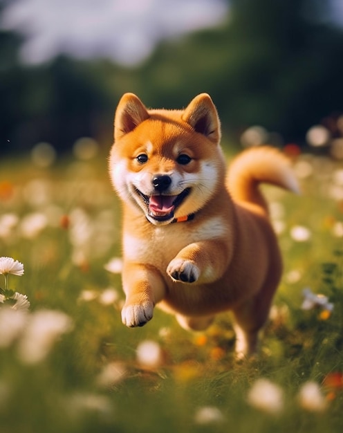 A dog that is named shiba inu