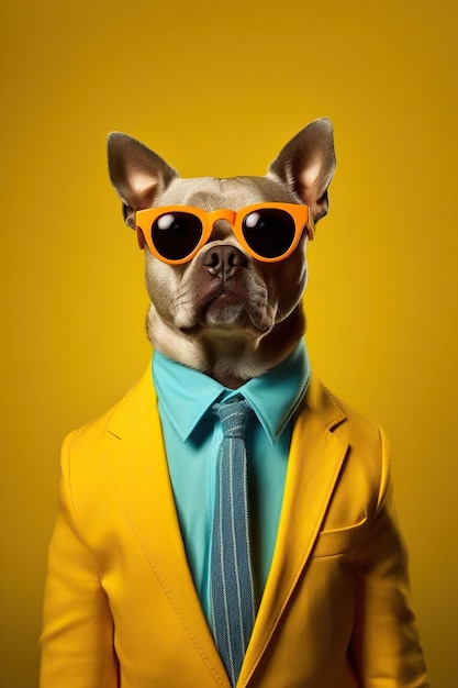 Dog Wearing Suits Dogs Dogs Suit Sunglasses wearing Dog