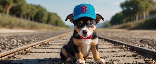 Dog with hat dog wif hat wif dogs woof woof