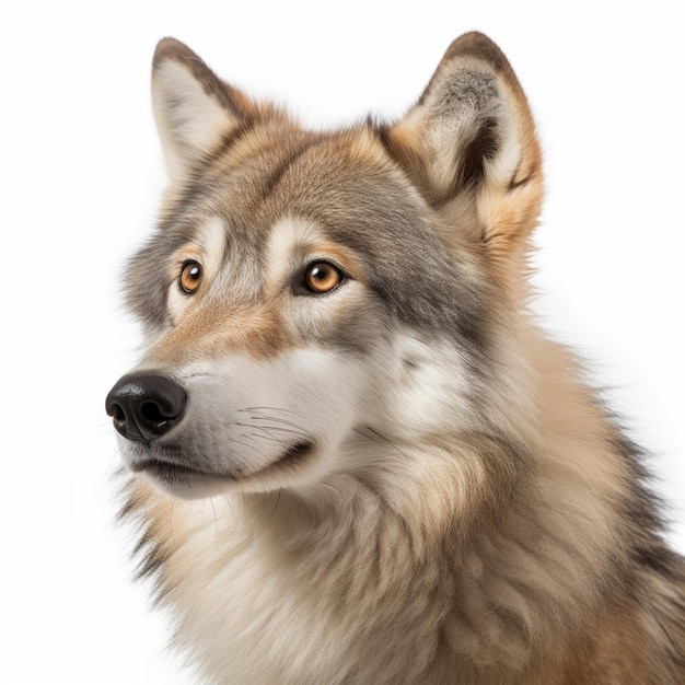 A dog with a long nose and a black and white background.