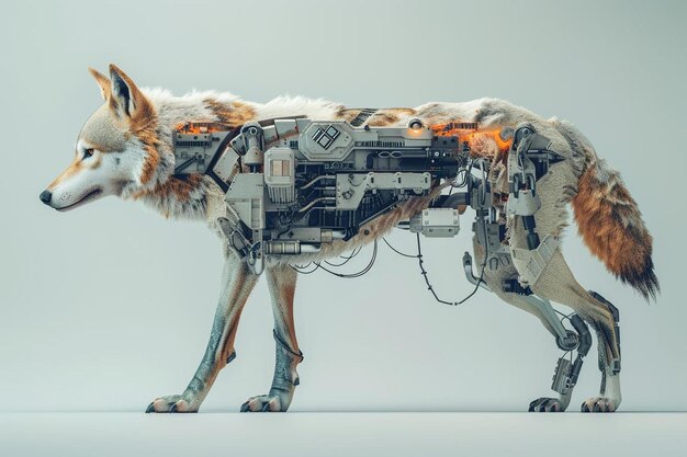 a dog with a machine on its back