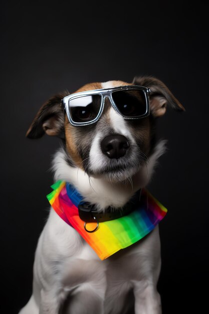 虹の目とメガネの犬 lgbtq