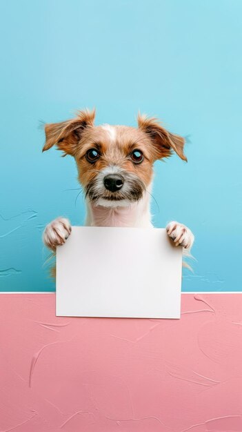 Photo a dog with a sign that says quot a dog quot on it