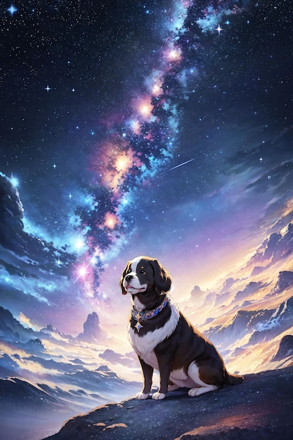 dog with space on background