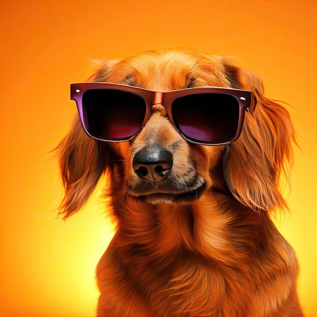 a dog with sunglasses that says quot the name dog quote Generative AI