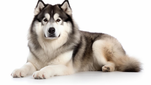 A dog with a white background