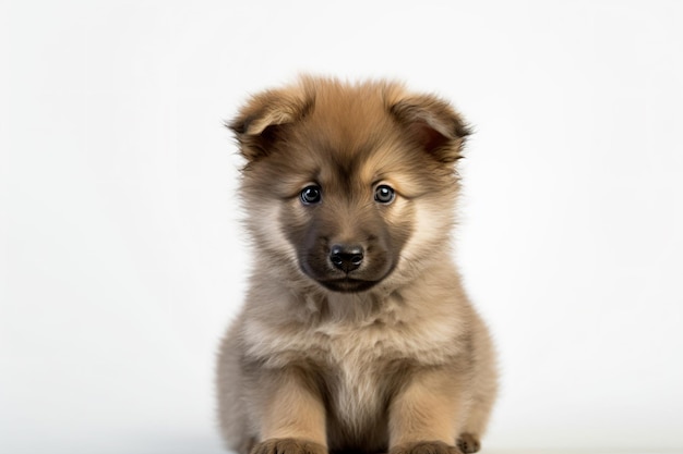 A dog with white background