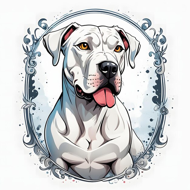 Foto dogo argentino hond