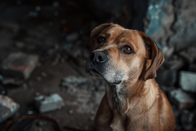 Dogs victims of animal abuse | Premium AI-generated image