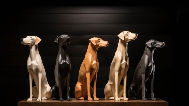 dogshaped decor High definition photography creative wallpaper