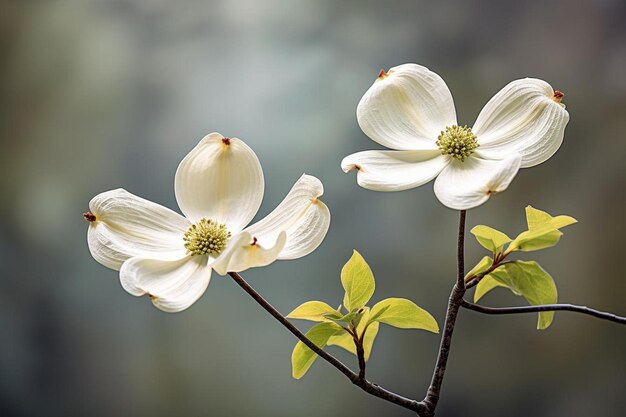 Photo dogwood blossoms with soft colors