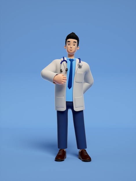 dokter 3D-cartoon