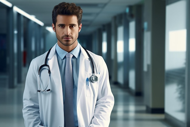 dokter in een witte jas Generatieve Ai