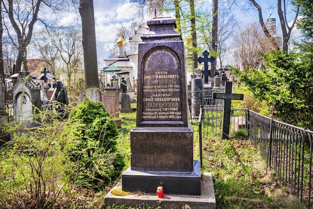 Dolgoruky Dmitry Ivanovich en Dolgoruky Sofia Nikanorovna prinsen graf necropolis Donskoy klooster Moskou