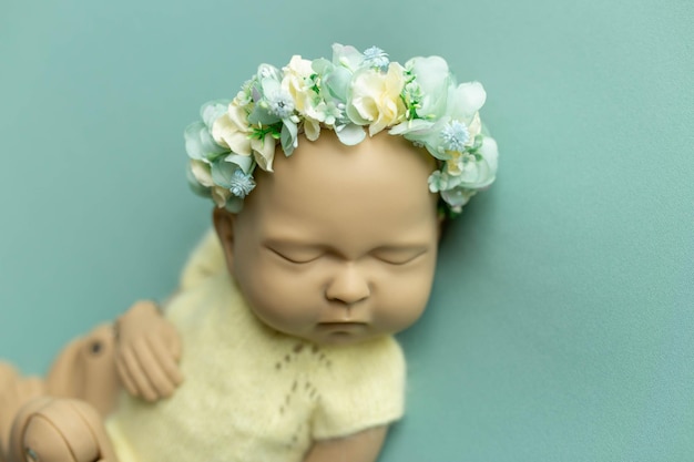 doll mannequin newborn. doll for training photographers. dummy