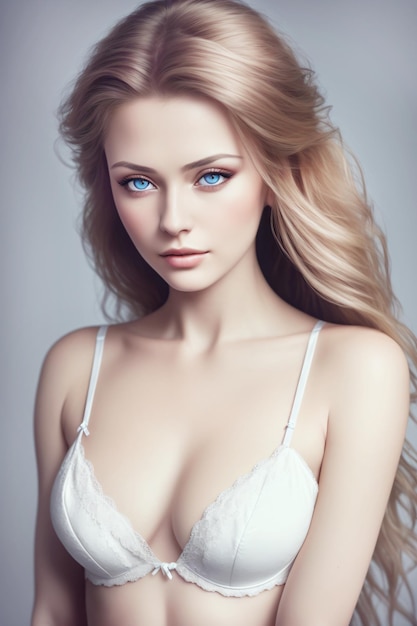 A doll with blue eyes