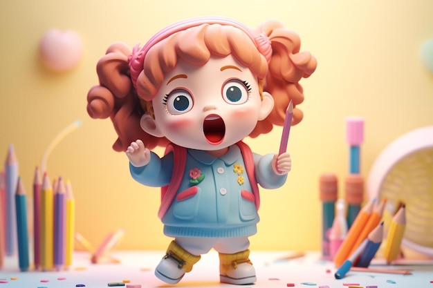 a doll with a surprised expression on its face