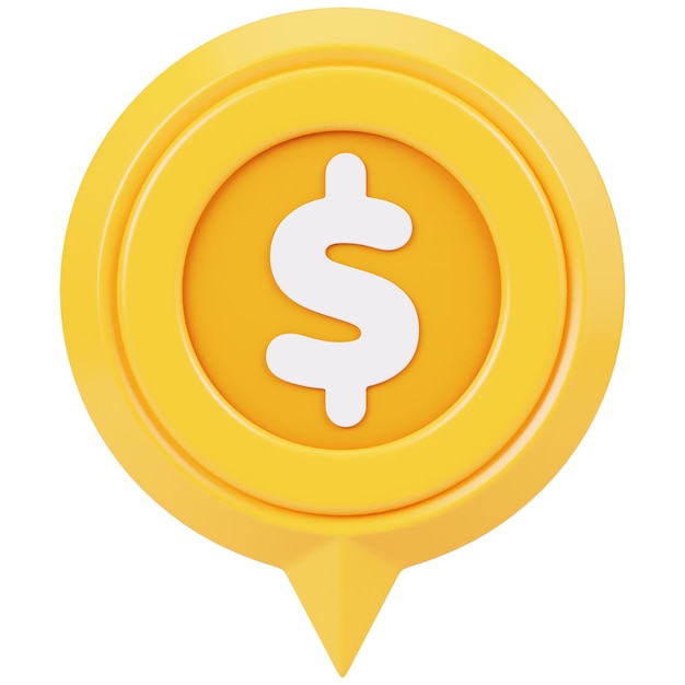 位置マークとしてのドル硬貨