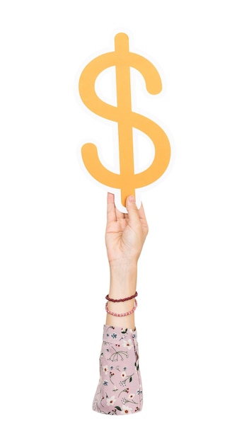dollar icon png hand holding sign transparent background