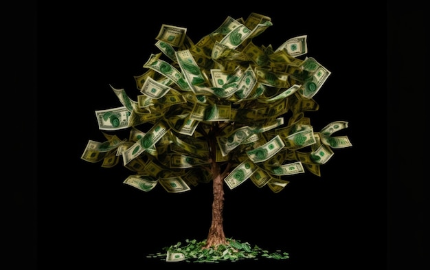 Photo dollar money tree