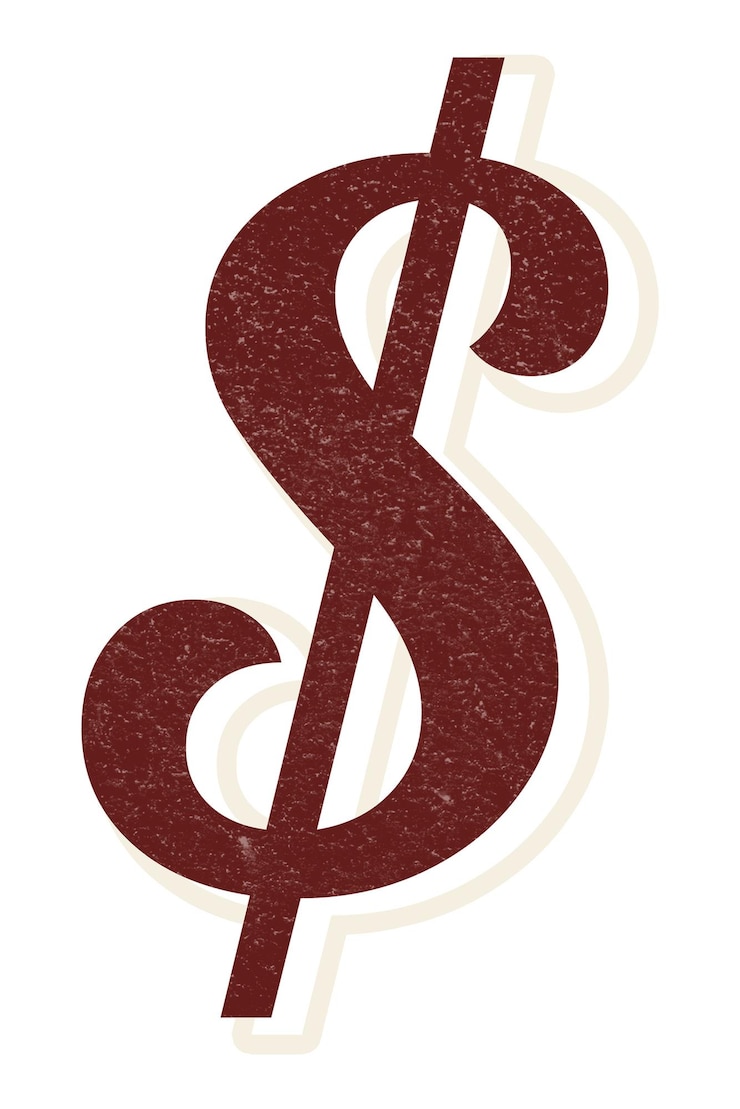 Photo ドル・サイン・通貨・サイン 文字・アイコン・タイポグラフィー 透明な背景 png