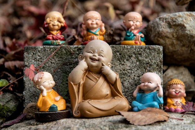 Dolls of child buddhism samhha