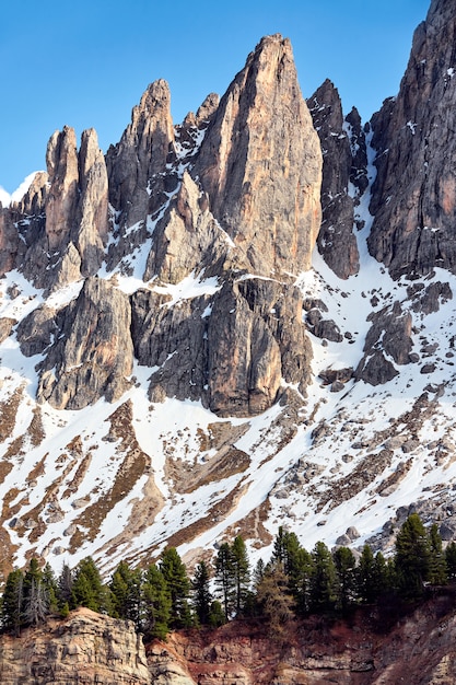 Dolomietbergen in het Noorden van Italië, Trentino. Landschap, Alp