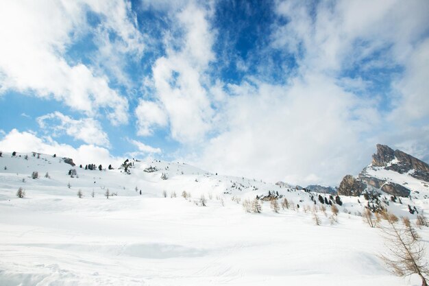 Dolomieten winter bergen skigebied