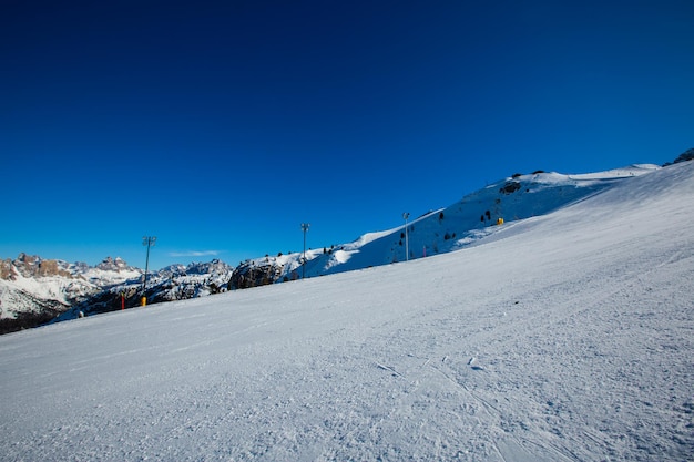 Dolomieten winter bergen skigebied