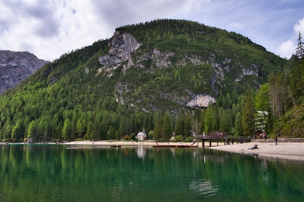 Dolomietlandschap, italië meer di braies.