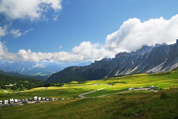 Dolomite Alps in Italy