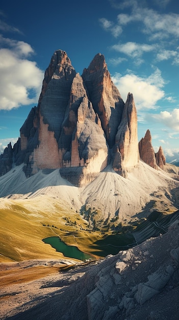 Dolomites Three Peaks of Lavaredo in the Italian Dolomites