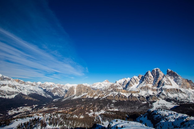 Dolomities 겨울 산 스키 리조트