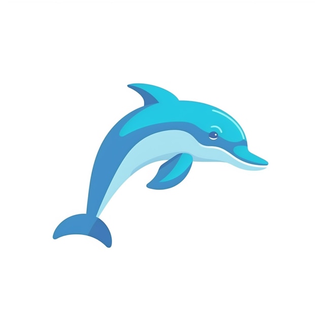 dolphin jumping in the air with its mouth open generative ai