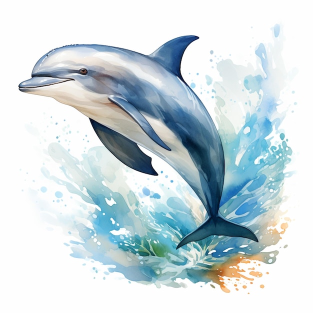 dolphin jumping out of the water generative ai