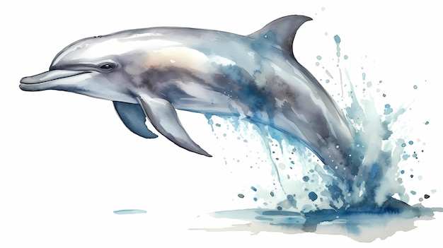Дельфин выпрыгивает из воды
