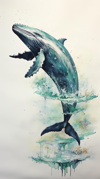 a dolphin jumping in water