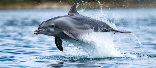 Dolphin Leaping Out of Water