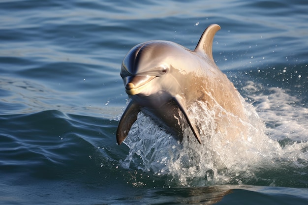 Dolphin sunshine at sea